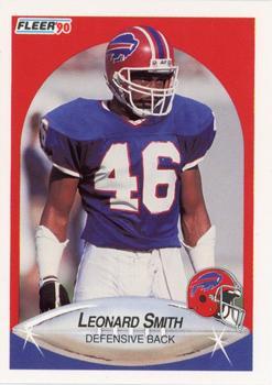 #122 Leonard Smith - Buffalo Bills - 1990 Fleer Football
