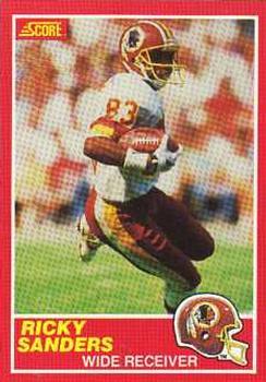 #122 Ricky Sanders - Washington Redskins - 1989 Score Football