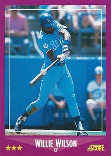 #102 Willie Wilson - Kansas City Royals - 1988 Score Baseball