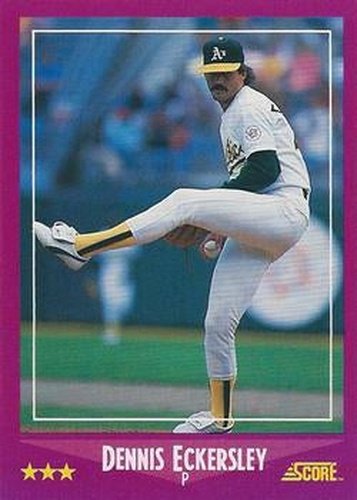 #104 Dennis Eckersley - Oakland Athletics - 1988 Score Baseball