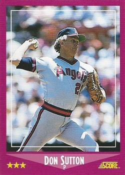 #105 Don Sutton - California Angels - 1988 Score Baseball