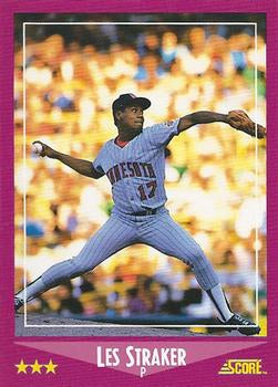 #108 Les Straker - Minnesota Twins - 1988 Score Baseball