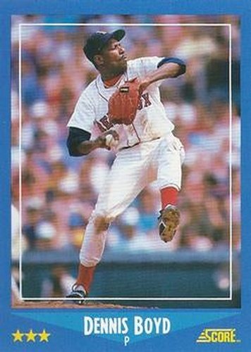 #121 Dennis Boyd - Boston Red Sox - 1988 Score Baseball