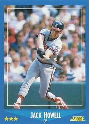 #124 Jack Howell - California Angels - 1988 Score Baseball
