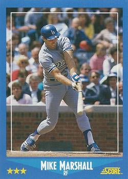 #135 Mike Marshall - Los Angeles Dodgers - 1988 Score Baseball