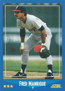 #139 Fred Manrique - Chicago White Sox - 1988 Score Baseball