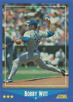 #149 Bobby Witt - Texas Rangers - 1988 Score Baseball