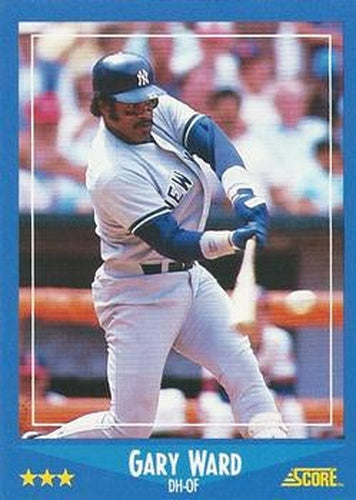 #157 Gary Ward - New York Yankees - 1988 Score Baseball