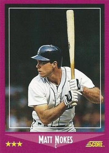 #15 Matt Nokes - Detroit Tigers - 1988 Score Baseball