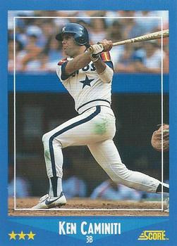 #164 Ken Caminiti - Houston Astros - 1988 Score Baseball