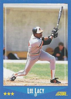 #173 Lee Lacy - Baltimore Orioles - 1988 Score Baseball