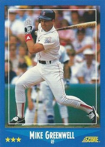 #175 Mike Greenwell - Boston Red Sox - 1988 Score Baseball