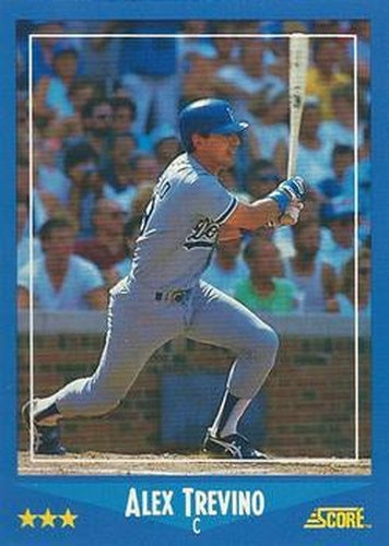 #182 Alex Trevino - Los Angeles Dodgers - 1988 Score Baseball