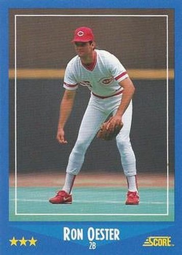 #183 Ron Oester - Cincinnati Reds - 1988 Score Baseball