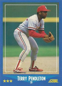 #190 Terry Pendleton - St. Louis Cardinals - 1988 Score Baseball