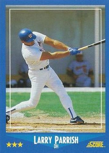 #191 Larry Parrish - Texas Rangers - 1988 Score Baseball
