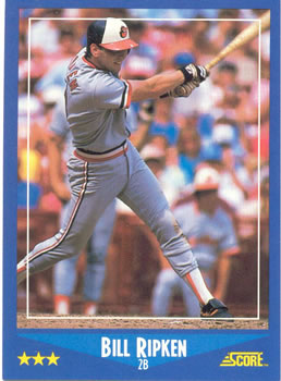 #200 Bill Ripken - Baltimore Orioles - 1988 Score Baseball