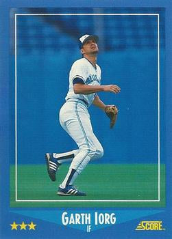 #204 Garth Iorg - Toronto Blue Jays - 1988 Score Baseball