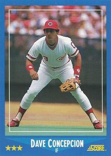 #210 Dave Concepcion - Cincinnati Reds - 1988 Score Baseball