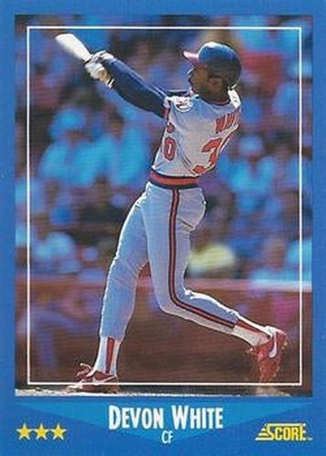 #212 Devon White - California Angels - 1988 Score Baseball