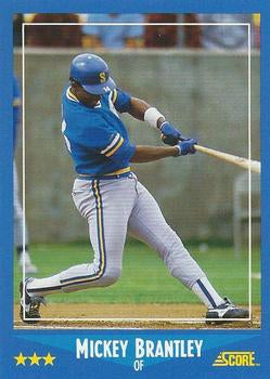 #213 Mickey Brantley - Seattle Mariners - 1988 Score Baseball
