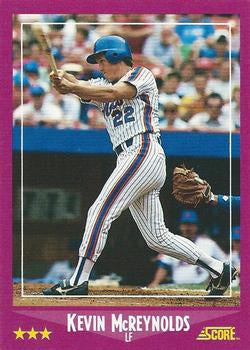 #21 Kevin McReynolds - New York Mets - 1988 Score Baseball