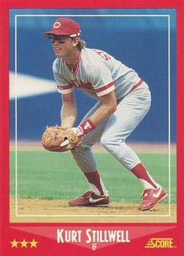 #221 Kurt Stillwell - Cincinnati Reds - 1988 Score Baseball