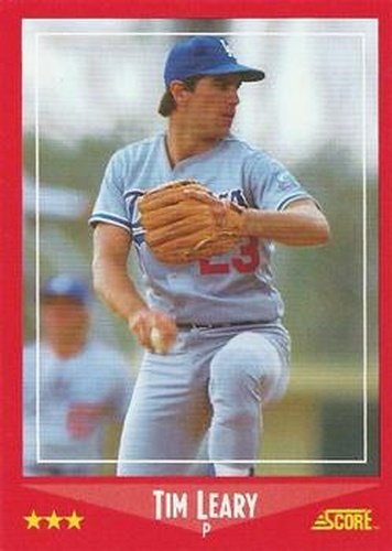 #224 Tim Leary - Los Angeles Dodgers - 1988 Score Baseball