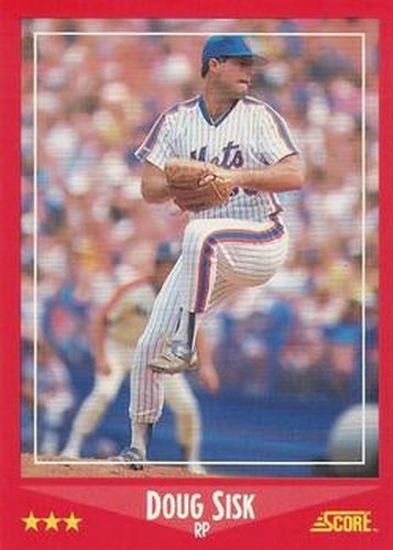 #227 Doug Sisk - New York Mets - 1988 Score Baseball
