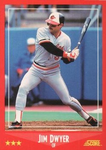 #229 Jim Dwyer - Baltimore Orioles - 1988 Score Baseball