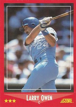#230 Larry Owen - Kansas City Royals - 1988 Score Baseball