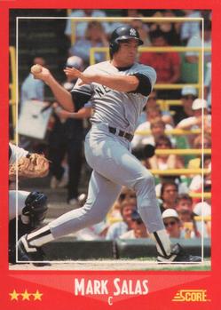 #232 Mark Salas - New York Yankees - 1988 Score Baseball