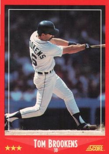 #233 Tom Brookens - Detroit Tigers - 1988 Score Baseball