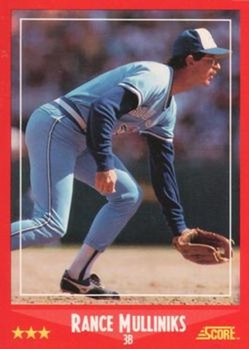 #235 Rance Mulliniks - Toronto Blue Jays - 1988 Score Baseball