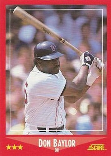 #250 Don Baylor - Minnesota Twins - 1988 Score Baseball