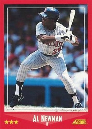 #252 Al Newman - Minnesota Twins - 1988 Score Baseball