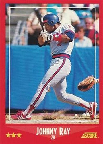 #254 Johnny Ray - California Angels - 1988 Score Baseball