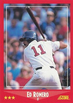 #259 Ed Romero - Boston Red Sox - 1988 Score Baseball
