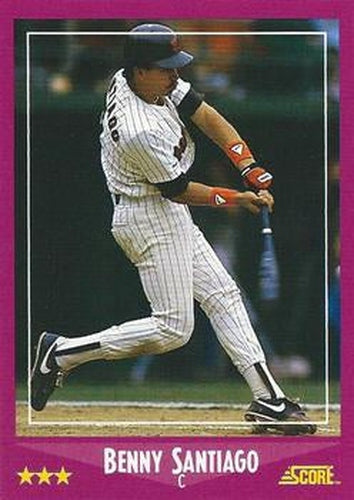 #25 Benny Santiago - San Diego Padres - 1988 Score Baseball