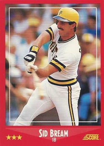 #260 Sid Bream - Pittsburgh Pirates - 1988 Score Baseball