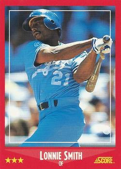 #263 Lonnie Smith - Kansas City Royals - 1988 Score Baseball
