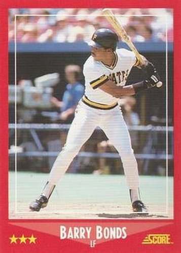 #265 Barry Bonds - Pittsburgh Pirates - 1988 Score Baseball