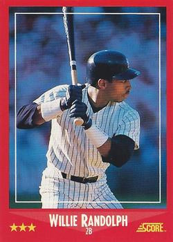 #266 Willie Randolph - New York Yankees - 1988 Score Baseball