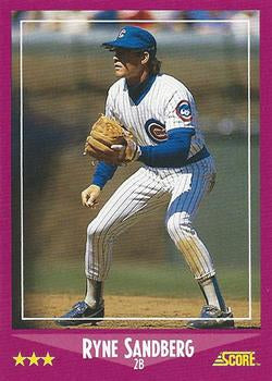 #26 Ryne Sandberg - Chicago Cubs - 1988 Score Baseball