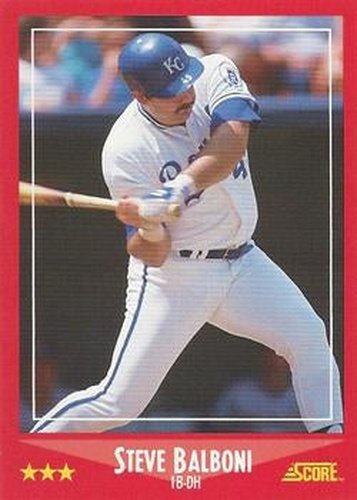 #273 Steve Balboni - Kansas City Royals - 1988 Score Baseball