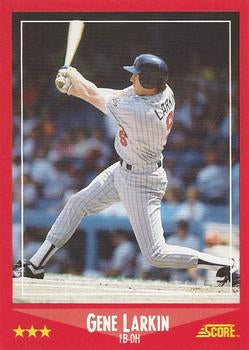#276 Gene Larkin - Minnesota Twins - 1988 Score Baseball