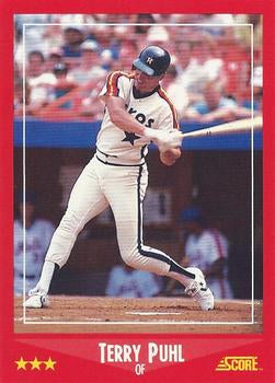 #282 Terry Puhl - Houston Astros - 1988 Score Baseball