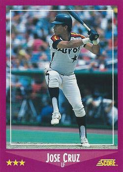 #28 Jose Cruz - Houston Astros - 1988 Score Baseball