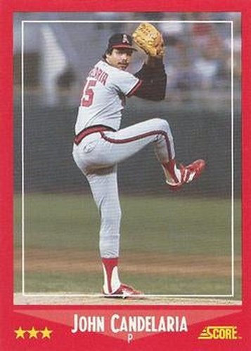 #293 John Candelaria - California Angels - 1988 Score Baseball