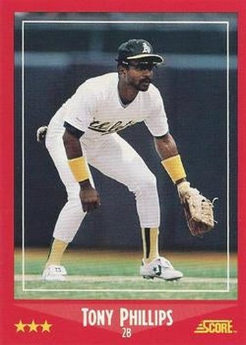 #294 Tony Phillips - Oakland Athletics - 1988 Score Baseball